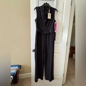 Alex Marie Black Jumpsuit with Belt